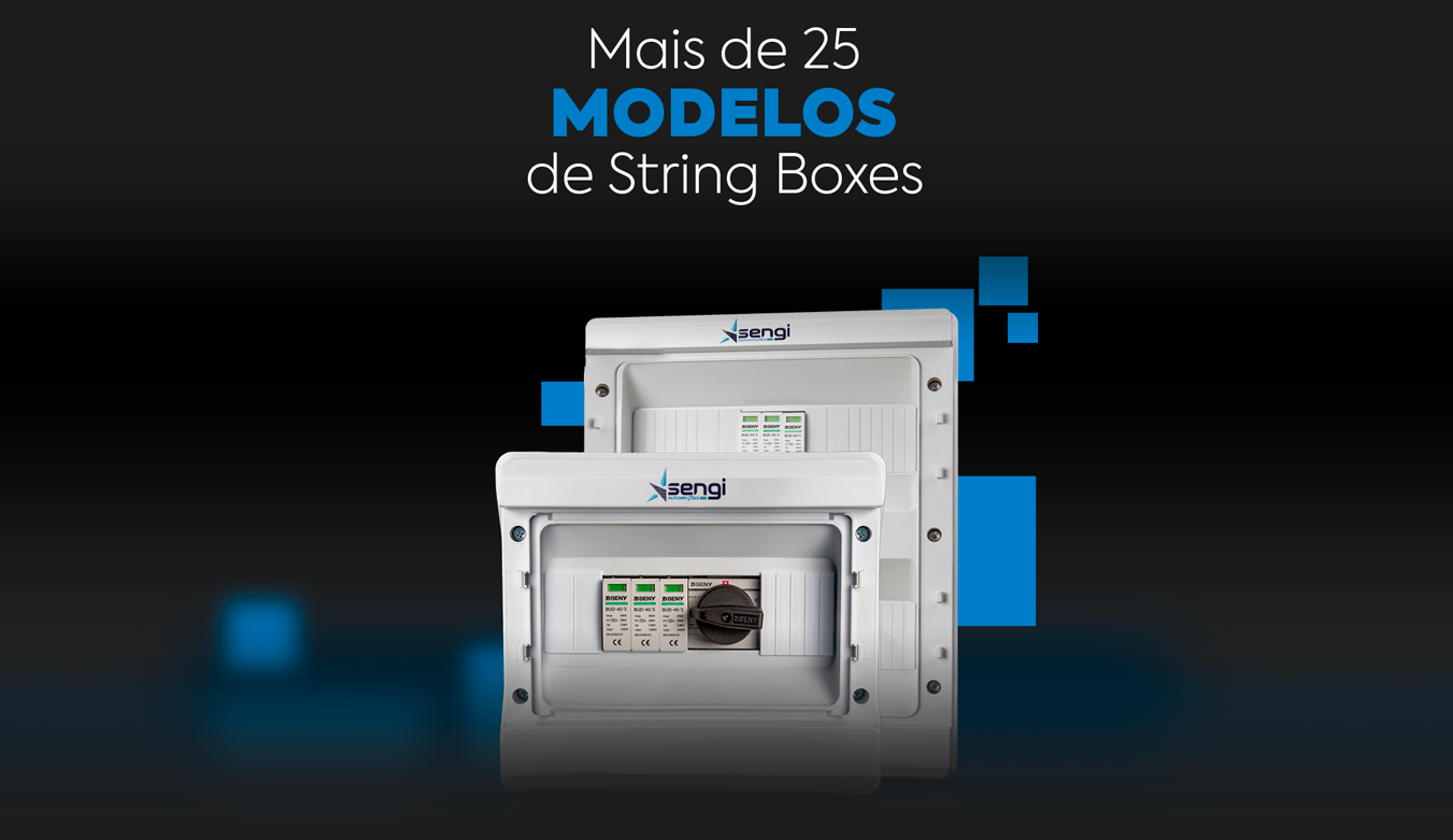 Mais de 25 modelos de string boxes