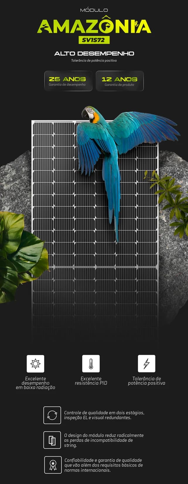 Módulo Solar Fotovoltaico Amazônia